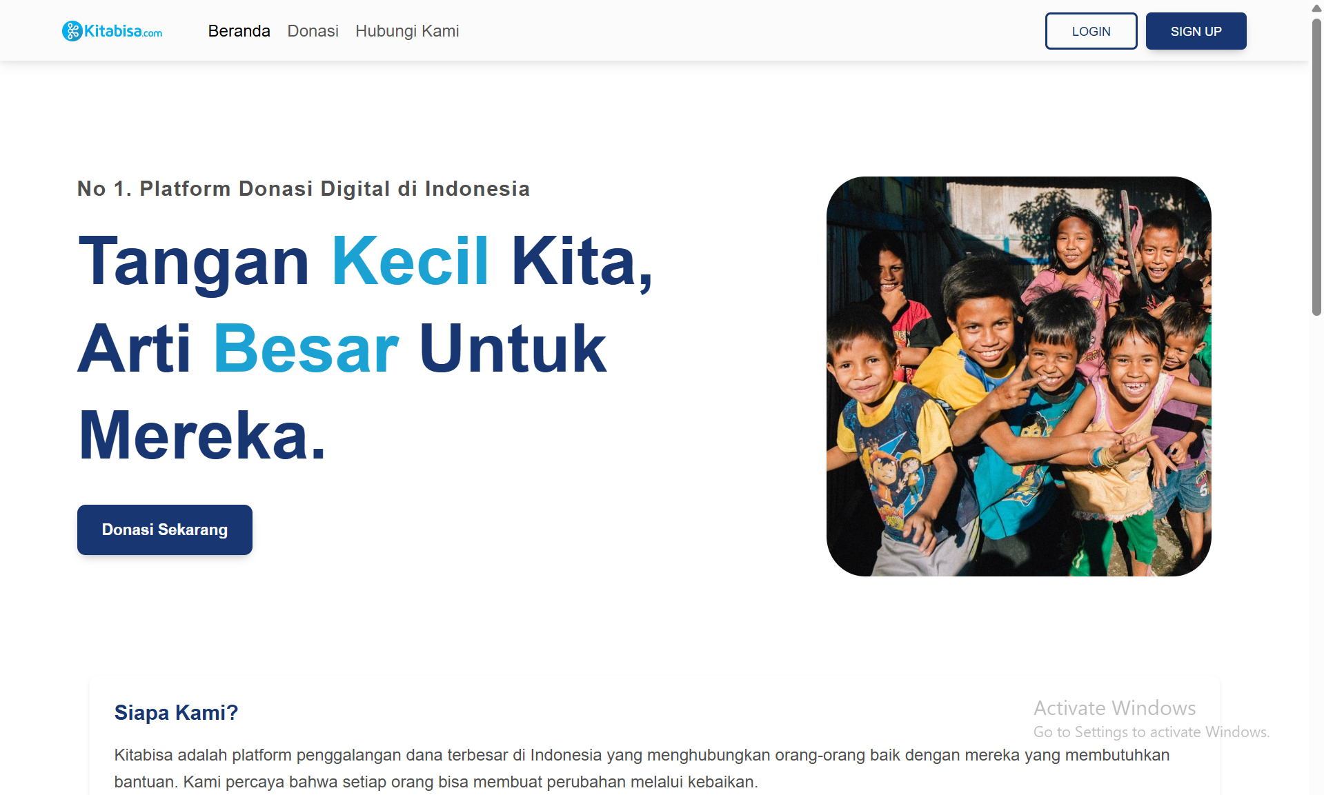 KitaBisa - Website Donasi Digital